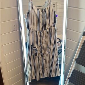 Striped Sleeveless Dress